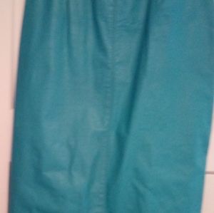 Aqua long skirt that matches jacket in separate listing